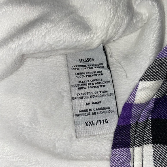 Fleece Lined Flannel - Picture 9 of 10